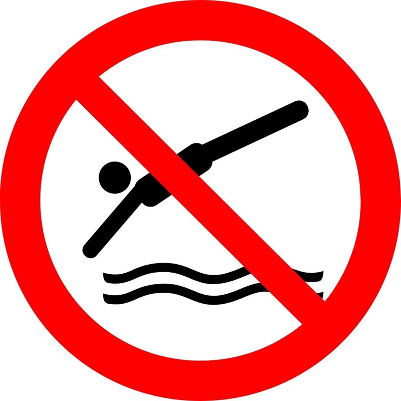 Interdit de plonger