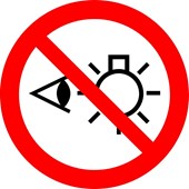 不要盯着灯光看