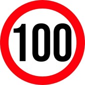 限速100公里/小时