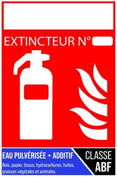 Extincteur type ABF personnalisable
